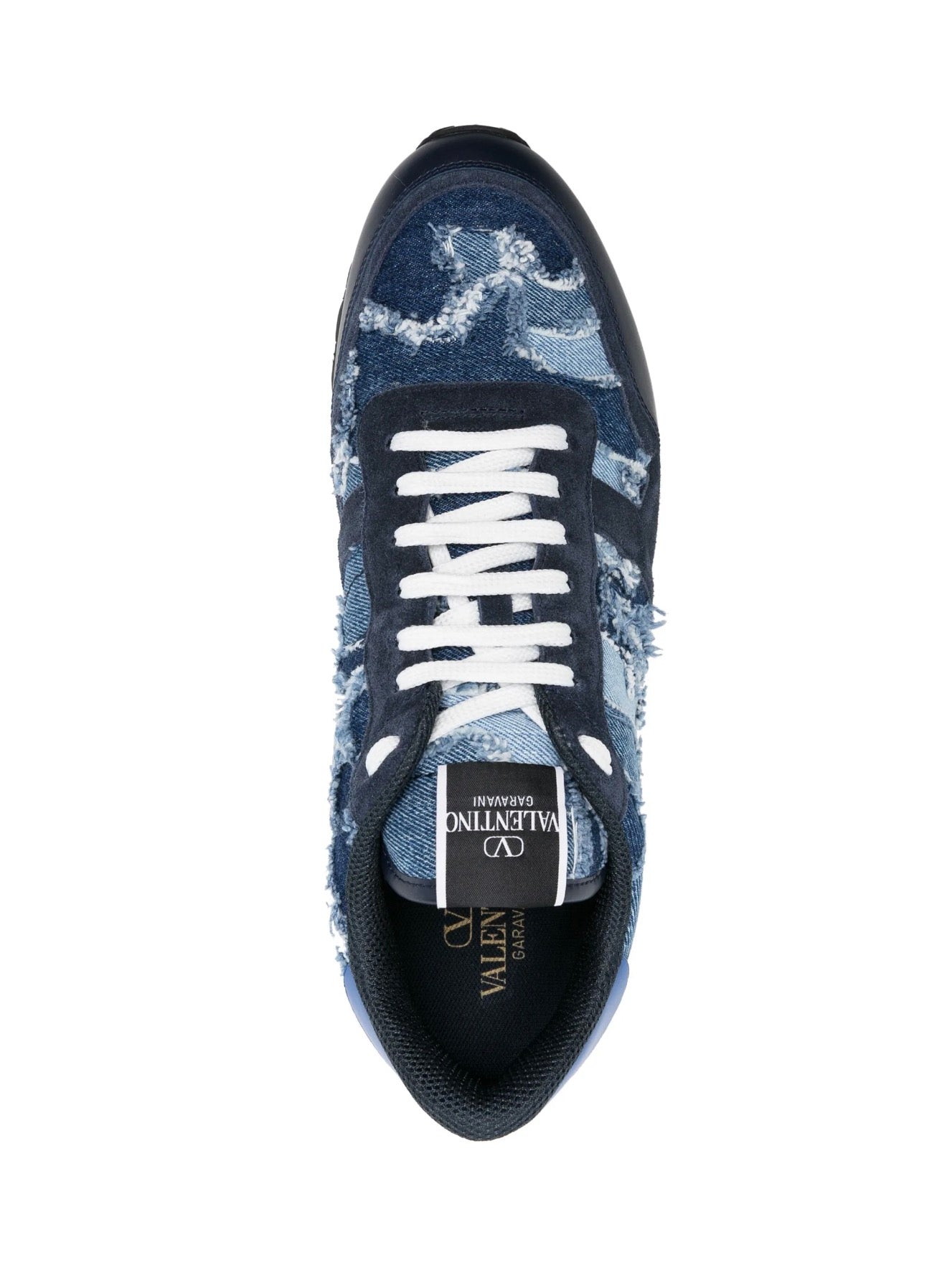 VALENTINO GARAVANI Rockrunner Camouflage denim sneakers
